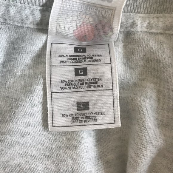 Fruit Of The Loom Womens Gray "Best Grandma"Short Sleeve Tee Shirt L - Picture 6 of 6